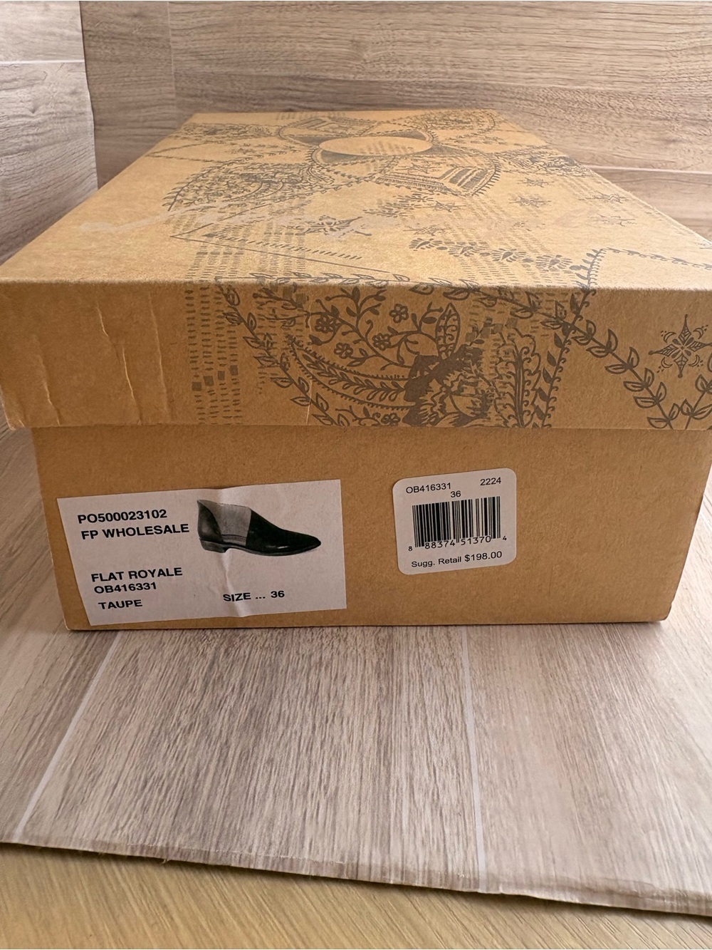 Free People Royale Flat Taupe Brown Size 6 / 36 - Picture 11 of 13